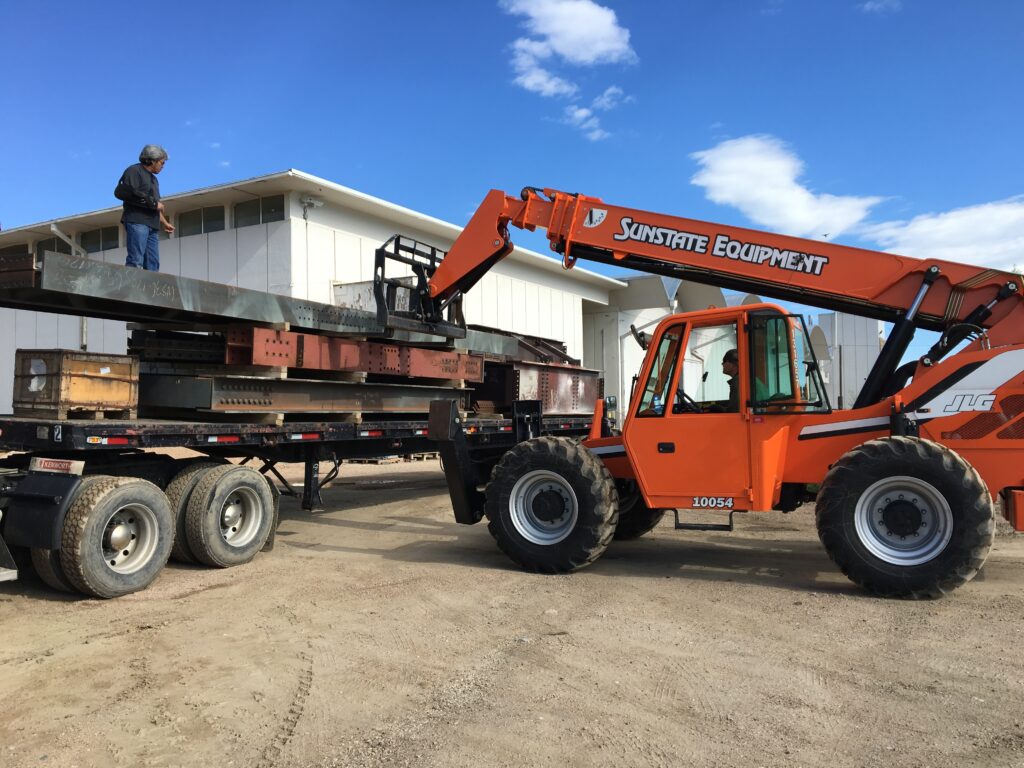 putting items in a truck for delivery